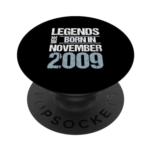 Las leyendas nacieron en noviembre de 2009 Cumpleaños PopSockets PopGrip Intercambiable
