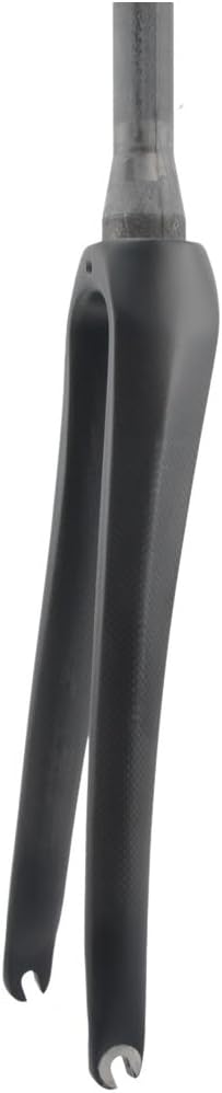 Bike Rigid Fork Carbon Fiber Bike Front Fork 700C Road Bike Fork 28.6MM 1-1/8" Straight Tube 1-1/2" Tapered Tube C Brake Bike Hard Fork Quick Release 9*100MM QR Matt Black,Tapered