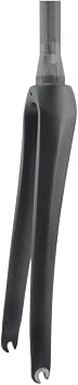 Bike Rigid Fork Carbon Fiber Bike Front Fork 700C Road Bike Fork 28.6MM 1-1/8" Straight Tube 1-1/2" Tapered Tube C Brake Bike Hard Fork Quick Release 9*100MM QR Matt Black, Tapered