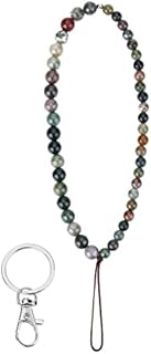 cobee Beaded Phone Charm, Handmade Natural Gemstone Phone Charm Women Fashion Phone Lanyard Cell Phone Lanyard Wrist Strap for Keychain Phone Chain Strap Anti Lost Mobile Phone Chain