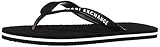 Armani Exchange Herren Flip Flop PVC+Eva Zehentrenner, Schwarz (Black+White Logo 00002), 41 EU