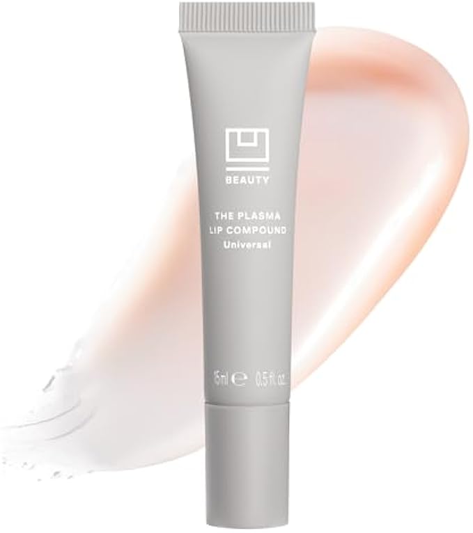 U Beauty The PLASMA Tinted Lip Compound - Anti-Wrinkle & Anti-Aging Treatment - Shimmery Plumping Lip Gloss, Hyaluronic Acid, Shea Butter, Salicylic Acid & Peptides Deeply Hydrate, Shanghai - 15 mL