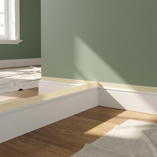 Image of Masking Tape 0.75 inch x 55 Yards x 10 Rolls, White Painters Tape for General Purpose Use, 550 Yards in Total