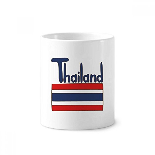 Cadeau original Thaïlande tasse en céramique blanche pour bureau ou lavabo