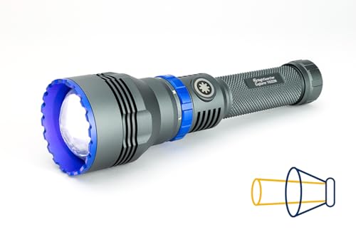 NightSearcher Explorer 1150 Rechargeable LED Torch – 1,150 Lumens, 920m Beam Distance, IP65 Waterproof, IK07 Shockproof, Aircraft-Grade Aluminium, 5 Light Modes, Long Runtime, Professional Flashlight