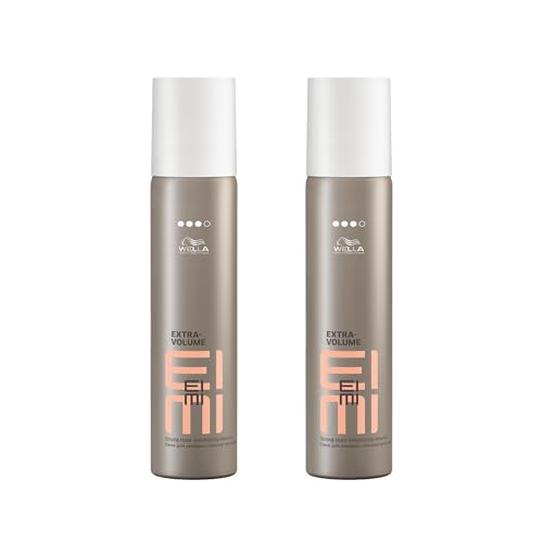 Wella EIMI Extra Volume Schaumfestiger – Haarschaum für extra Volumen – schützt vor Hitze und Austrocknung – starker Halt ohne zu Verkleben und Beschweren – 2er Pack (je 75 ml)