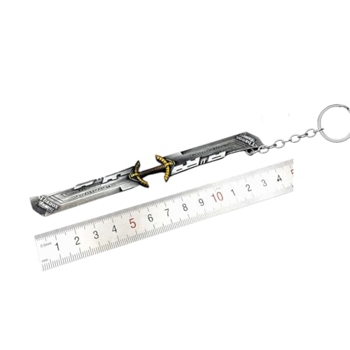 Image of Yaa Catchy Avengers Thanos hand with all Infinity Stone Gauntlet and Double-Bladed Sword KeyChain Key ring best Gift for (Thanos Lovers) Keychains