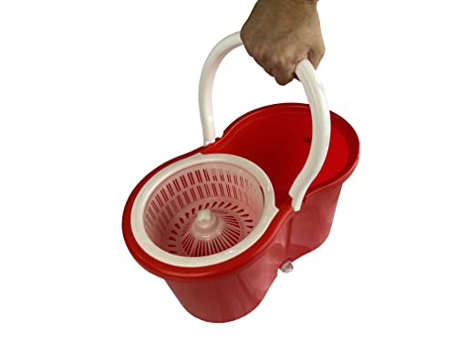 ASHLEY Spinning Seau Rouge pour le Nettoyage des Sols de la Maison