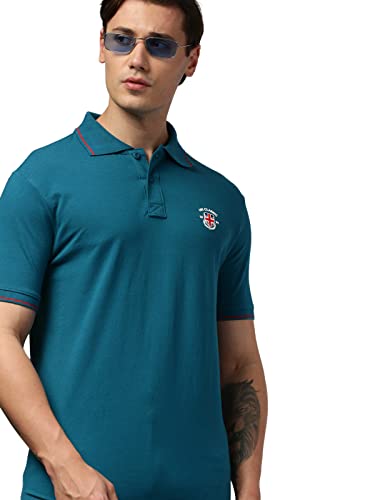 Image of ONN UK Classic Men's Premium Combed Cotton Polo Collar Half Sleeves Solid T-Shirt |