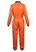 Parlsdy Astronaut Costume - Women's Adult Space Coverall Suit - Air Force Flight Jumpsuit - Cosplay Orange L