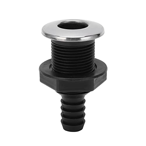 Embornal de drenagem de barco, encaixe direto no casco de alta resistência de 3/4 pol. para navios d