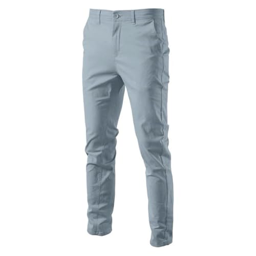 Men's Comfort Slim-fit Stretch Chino Pant Flat Front Solid Casual Pants