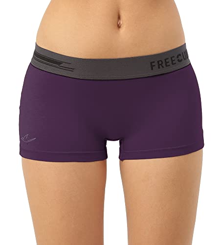 Image of Freecultr Women's Underwear Antibacterial Micromodal Airsoft | Boy Shorts | Sweat-Proof Lightweight & Non-Irritating Fabric Super Soft No Itch No Chafing Extra Comfort (Pack of 5)