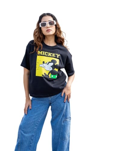 T-shirt pour femme noir S idéal pour un style décontracté