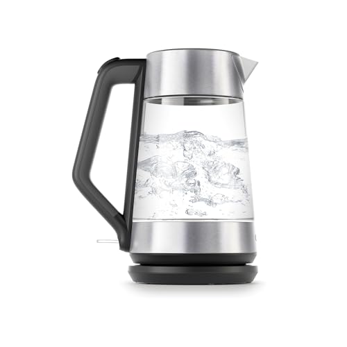 OXO Brew Cordless Glass Electric Kettle, 1.75 L, Electric Tea Kettle and Water Boiler, Auto Safety Shut-Off for Worry-Free Boiling