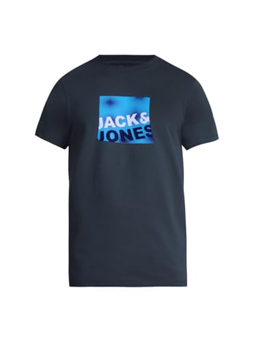 Image of JACK & JONES Men's Cotton Solid Slim Fit T-Shirt