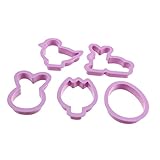 HOLIDYOYO 10 Stück Keksausstecher Für Ostern Oval Party Keksform Backen Urlaub Geformt Plätzchenform Selber Machen Cartoon-cookie-form Plätzchenform Für Ostern Plastik