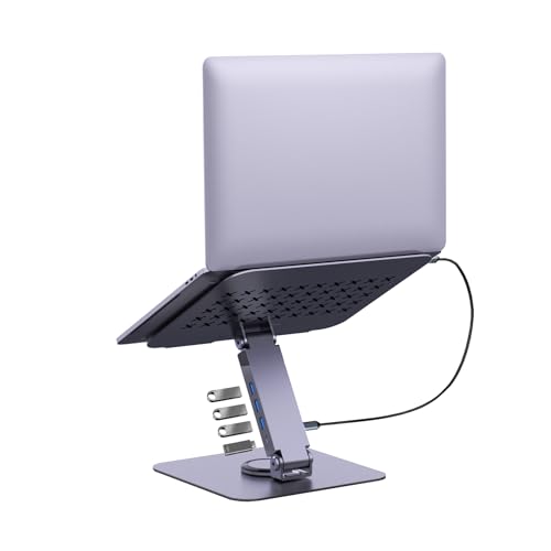 Support pour ordinateur portable pliable pour le télétravail et bureau connecté