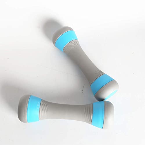 Set de Mancuernas, Opciones de Peso Ajustables de 1KG/ 1.5KG/2KG, Equipo de Gimnasia para Mujeres para Adelgazar, Ejercicio Fitness Entrenamiento en Casa, Color Azul Cover