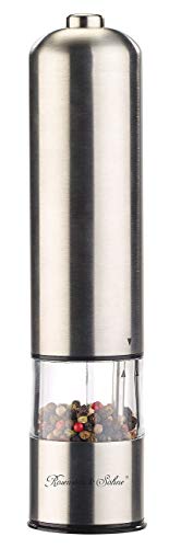 Rosenstein & Söhne Moulin poivre et sel électrique avec broyeur en céramique