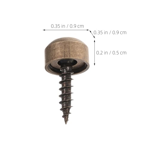 24 Tornillos de Cobre Autorroscantes con Tapas Decorativas miniatura 2