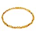 Amber Guru Baltic Amber Necklace (Authentic, Certified) - 12.5 inches - Unisex Jewelry - Raw/Unpolished Real Amber Beads - Proud to Deliver Genuine Baltic Sea Wonder Handmade (Honey)