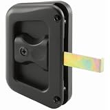 Slide-Co A 187 Screen Door Handle and Latch, Black Plastic, Fits Hat Section Style Doors - Quantity 6