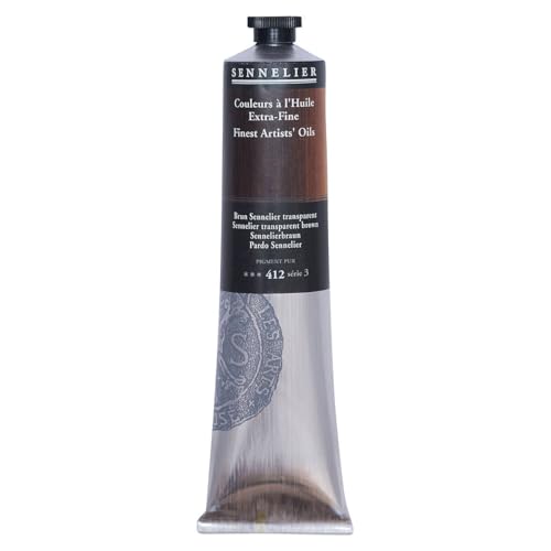 Sennelier Artists' Oil Color, 200ml Tube, Sennelier Transparent Brown S3