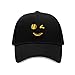 VixuLtc Smile Face Embroidered Baseball Cap, Cotton Adjustable Hat, Daily Fashion Outfits