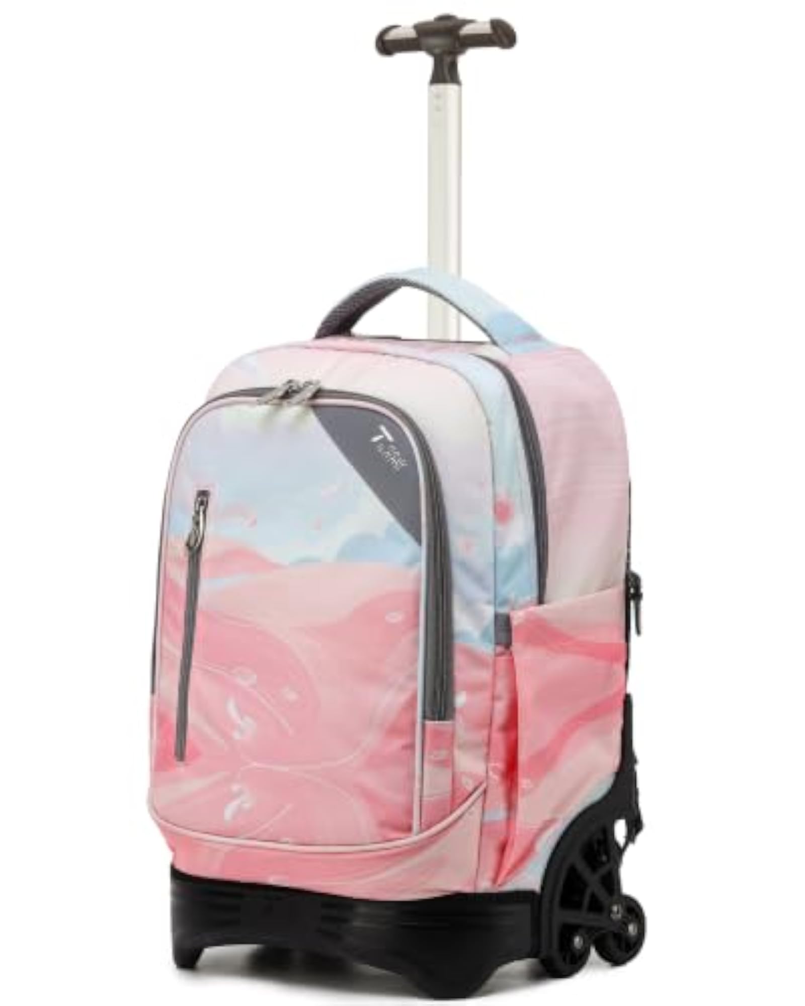 18-Inch Rolling Backpack 6-Wheel for Kids School Travel