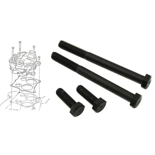 Inline Tube Compatible with 1964-79 GM (All Models) Quadrajet Carburetor to Intake Manifold Mounting Bolts 4pc.