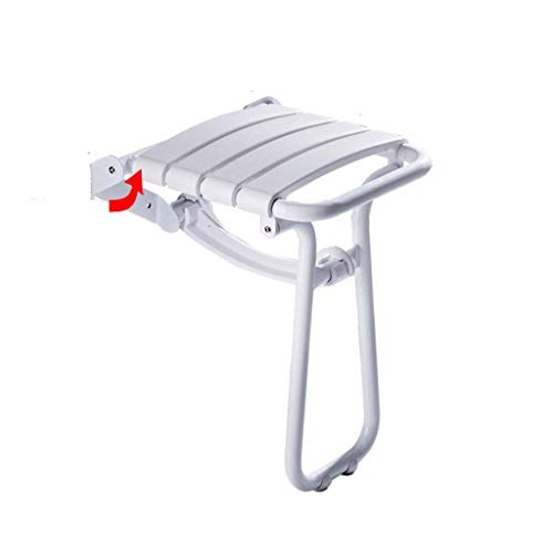 Nivok Bath Stools,Wall Mounted Shower Bath Seat Bench With Armrests Finished Folding Bathroom Stool, Shower Bath Seats In Helping The Elderly, Pregnant Women And The Disabled Take A Bath #TOP7