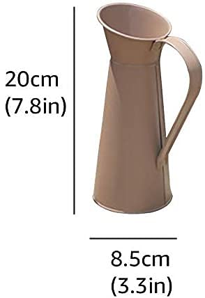 Vase avec poignée en métal rustique pour décoration de table - 3