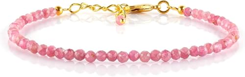Micro Pink Tourmaline Bracelet
