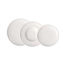Villeroy & Boch – Artesano Servizio Di Piatti 6 Pezzi Bianco, Lavabile in Lavastoviglie, Adatto per Microonde, Piatti Moderni, Set Piatti, Biatti Bianchi, Set Di Stoviglie, Porcellana Premium