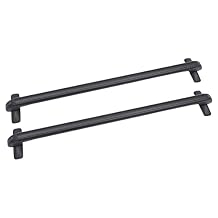 Universal Car Roof Rack, 37" Car Top Crossbars, Luggage Cargo Carrier with 165.34lbs Loading Capacity, Heavy Duty Aluminum Roof Rail with Anti-Theft Lock, Adjustable Bare Roof Crossbars for Sedan Van