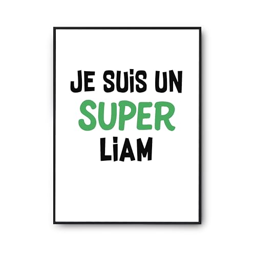 Poster Liam décoration murale salon : affiche drôle pour votre intérieur