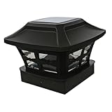 NIYANGLE Solar Energy Pillar Lighting Tool Outdoor Waterproof Garden Fence Lamp with White and Warm Yellow Dual Light for Patio and Yard