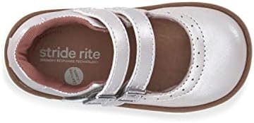 Stride Rite Girls SRT Cordaline Mary Jane Flat, Pearl, 4 Wide Toddler | Image 5