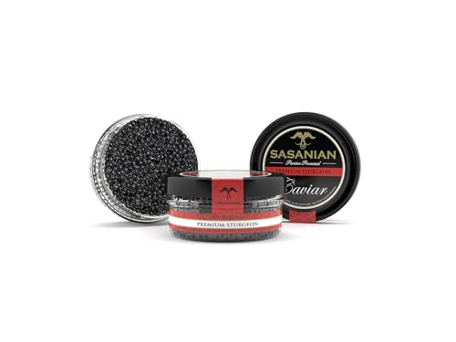 OVERNIGHT GUARANTEED! Premium STURGEON Caviar - 2oz Jar