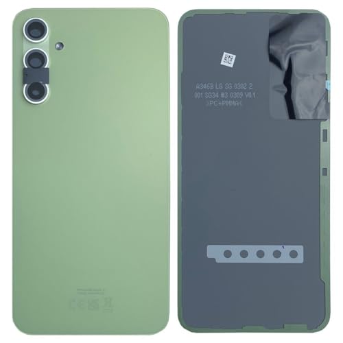 Pièce de rechange cache batterie pour Samsung Galaxy A34 5G coque arrière verte avec colle