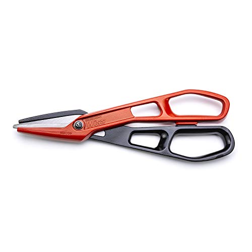 Crescent Wiss Lightweight Aluminum Tinner Snips - Durable Metal Cutter Tool with Torque Control & Adjustable Pivot Bolt - WAL13S - 12