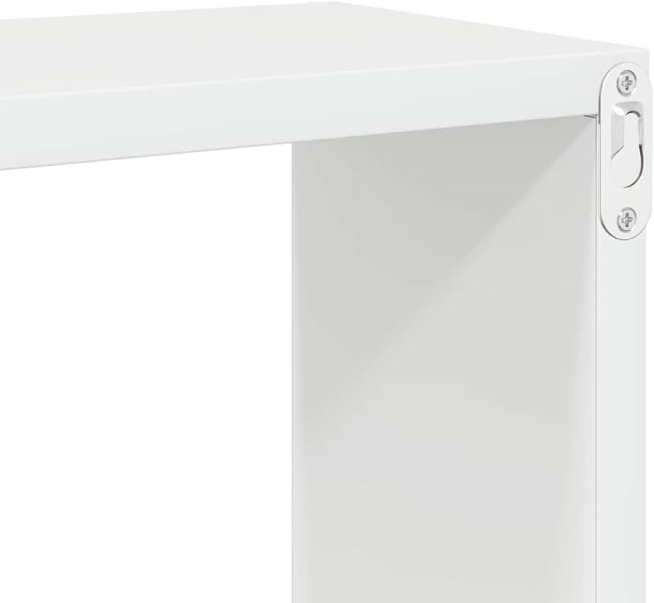 Wall Shelf Set of 2, High Gloss White Engineered Wood, 23.6" Floating Ledge Shelves for Living Room, Bedroom, Bathroom Decor