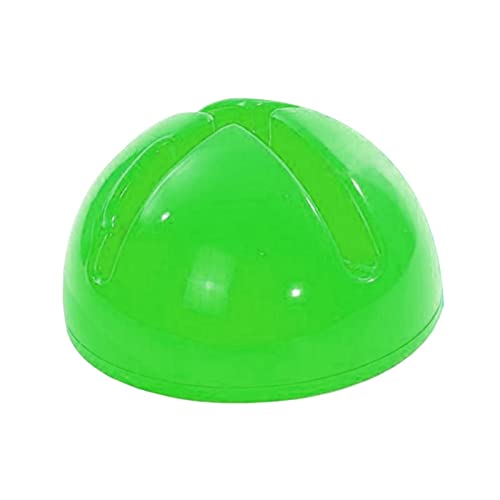 トレーニングマーカー フットボールサインポールベース フットボール サッカー練習用 スケート 緑プラムホール 20x10cm