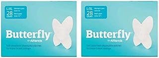 Butterfly Pads Body Liners for Bowel Leaks - Womens L/XL Large 28 Count