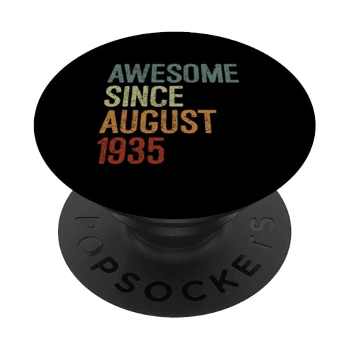 Impresionante desde agosto de 1935, regalo de cumpleaños divertido retro PopSockets PopGrip Intercambiable