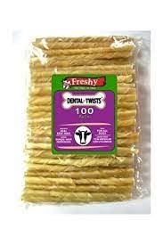 Freshy Dental Twists Natural Burgu Çubuk 100'lü