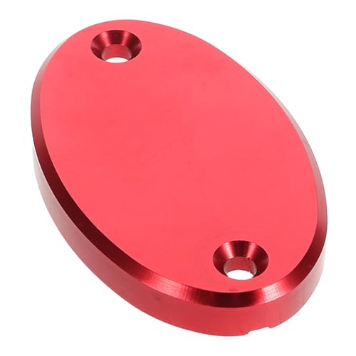 PENIKOKO Couvercle du Réservoir d'Huile de Frein Moto en Alliage d'Aluminium Rouge, Étanche et Anticorrosion, Accessoire pour Pompe de Frein Compatible Système de Freinage, Protection