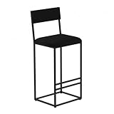 Estructura de metal negro mate. Marco resistente con pintura termolacada para un acabado duradero y elegante.