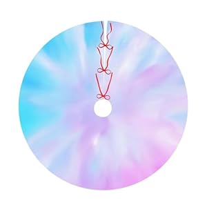 pastel blue and purple tree skirt